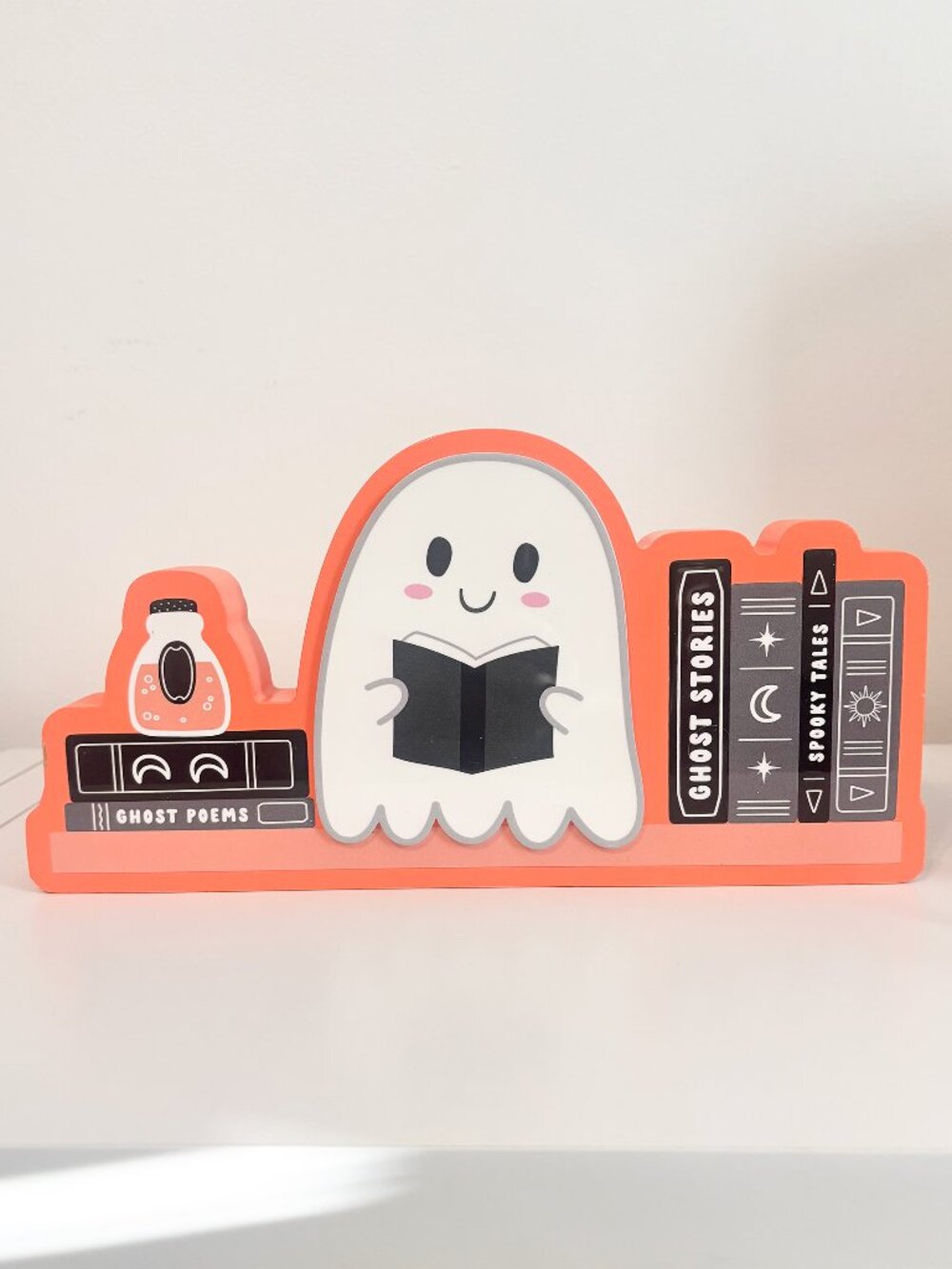 Ghost Book Home Decor Sign